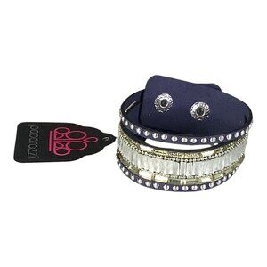 Paparazzi Jewelry Rock Star Rocker‎ Blue Womens Snap Bracelet Lead & Nickel Free